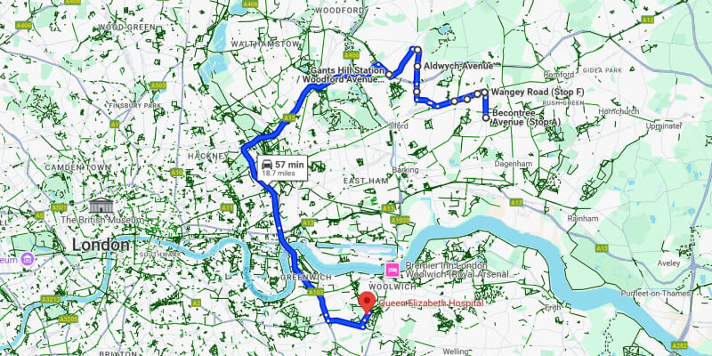 QE Route -1 from September 2025 
